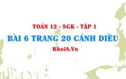 Bài 6 trang 20 Toán 12 tập 1 Cánh Diều